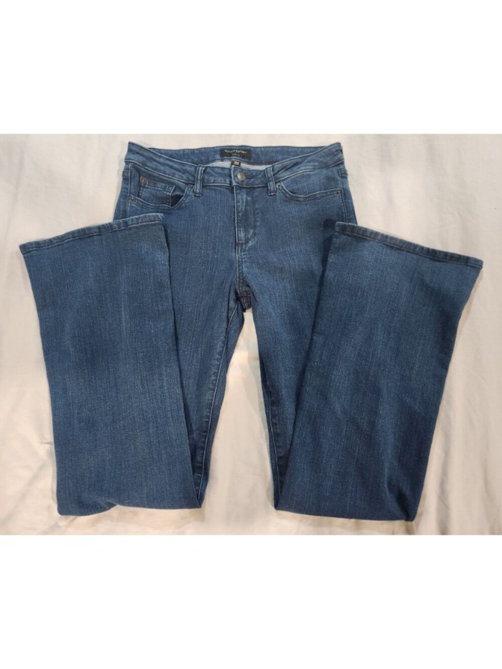 Banana Republic Womens Wide Leg Dark Blue Denim Jeans Size 29/8 Classic Fit - Picture 2 of 7
